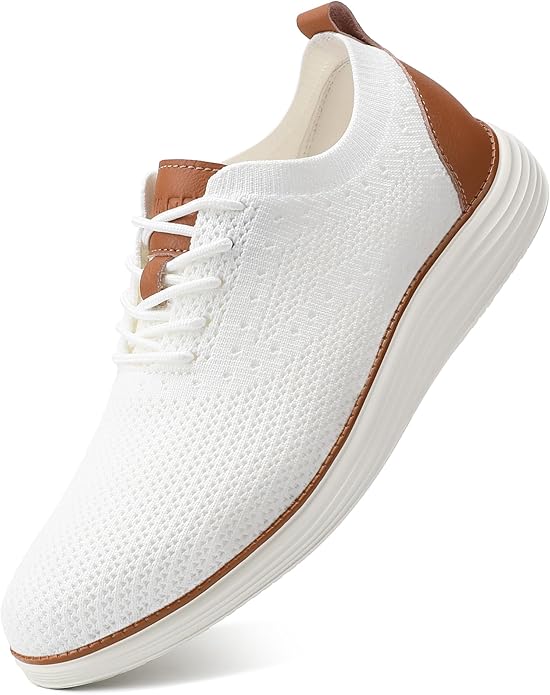 VILOCY Men's Casual Dress Sneakers Lace-Up